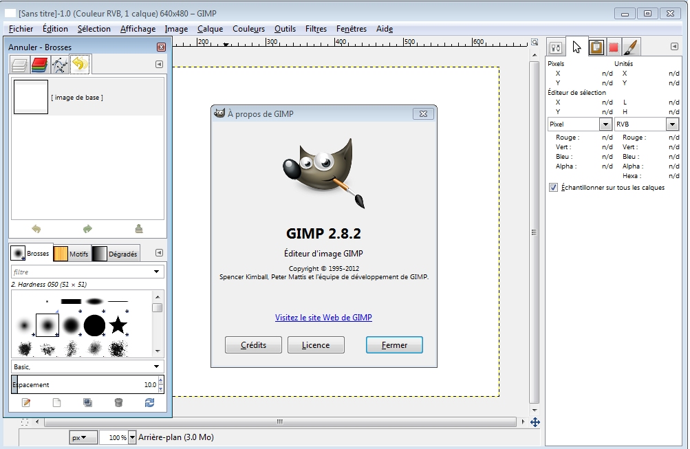 presentation software gimp